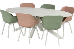 Hartman Dining Tuintafel Xander Ovaal Keramiek Wit 220x120cm