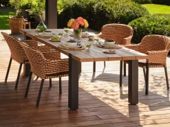 Hartman Esmee Tuintafel 200cm Naturel/Zwart