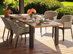 Hartman Esmee Tuintafel 200cm Naturel/Zwart