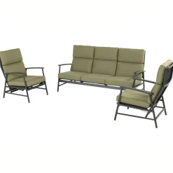 Hartman Loungeset Flora (excl. Tafel) Groen/Zwart