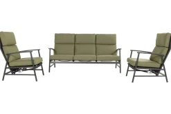 Hartman Loungeset Flora (excl. Tafel) Groen/Zwart