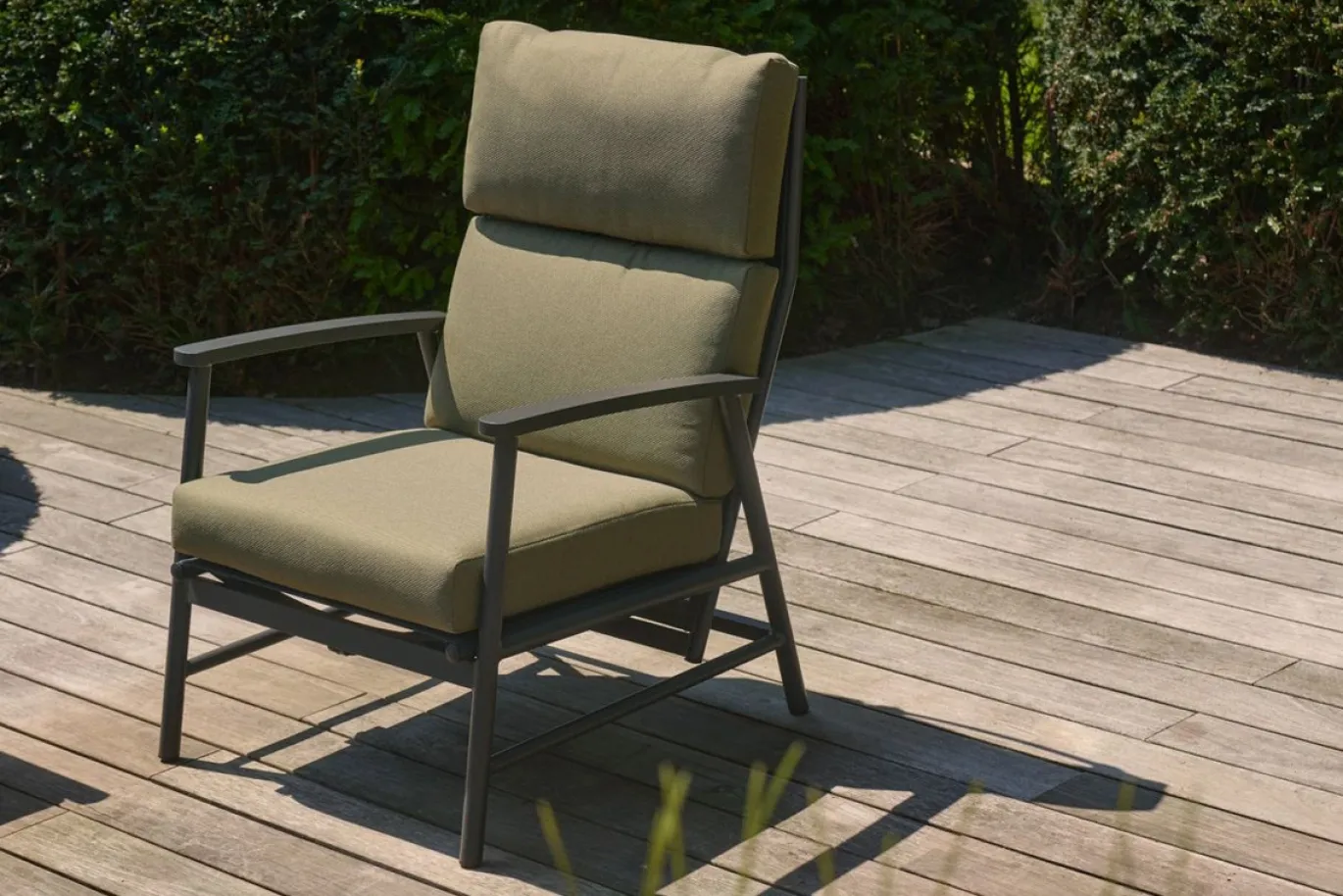 Hartman Loungeset Flora Groen/Zwart