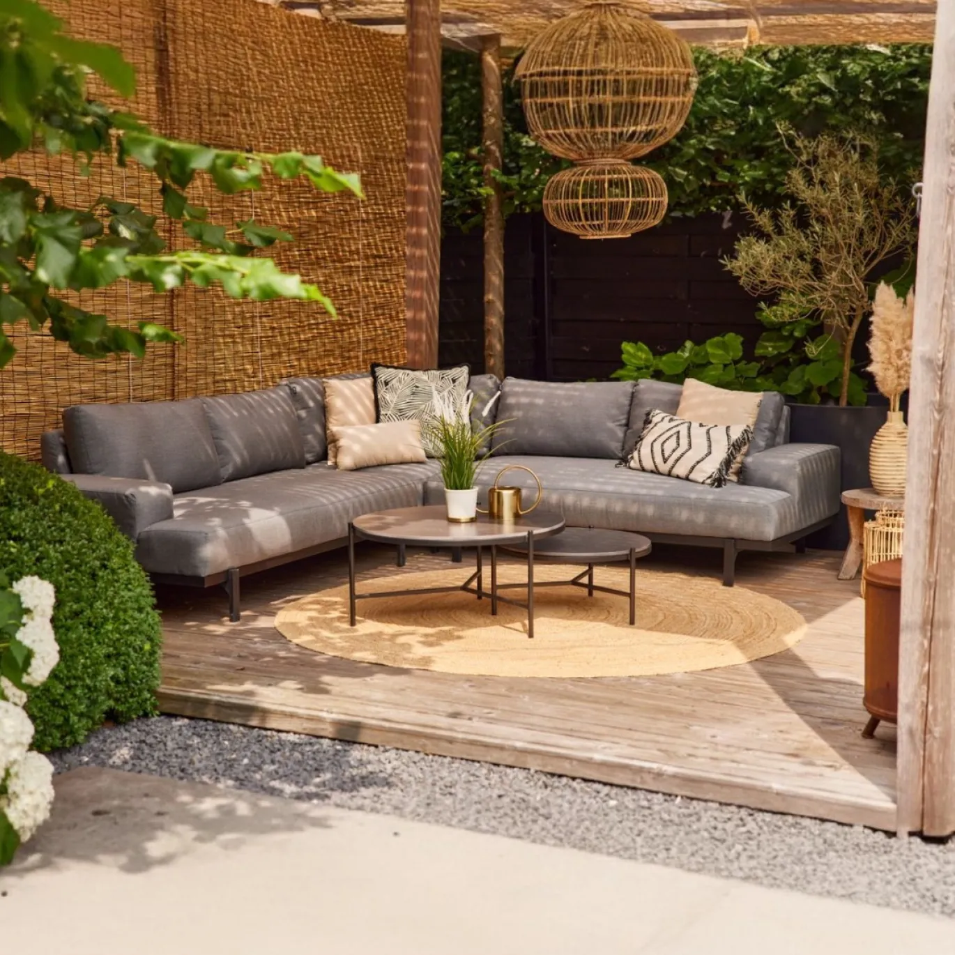 Hartman Lucas Hoek Loungeset Grijs