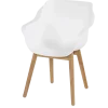 Hartman Set van 2 Sophie Teak Tuinstoel Wit