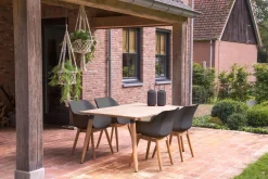 Hartman Set van 2 Sophie Teak Tuinstoel Antraciet