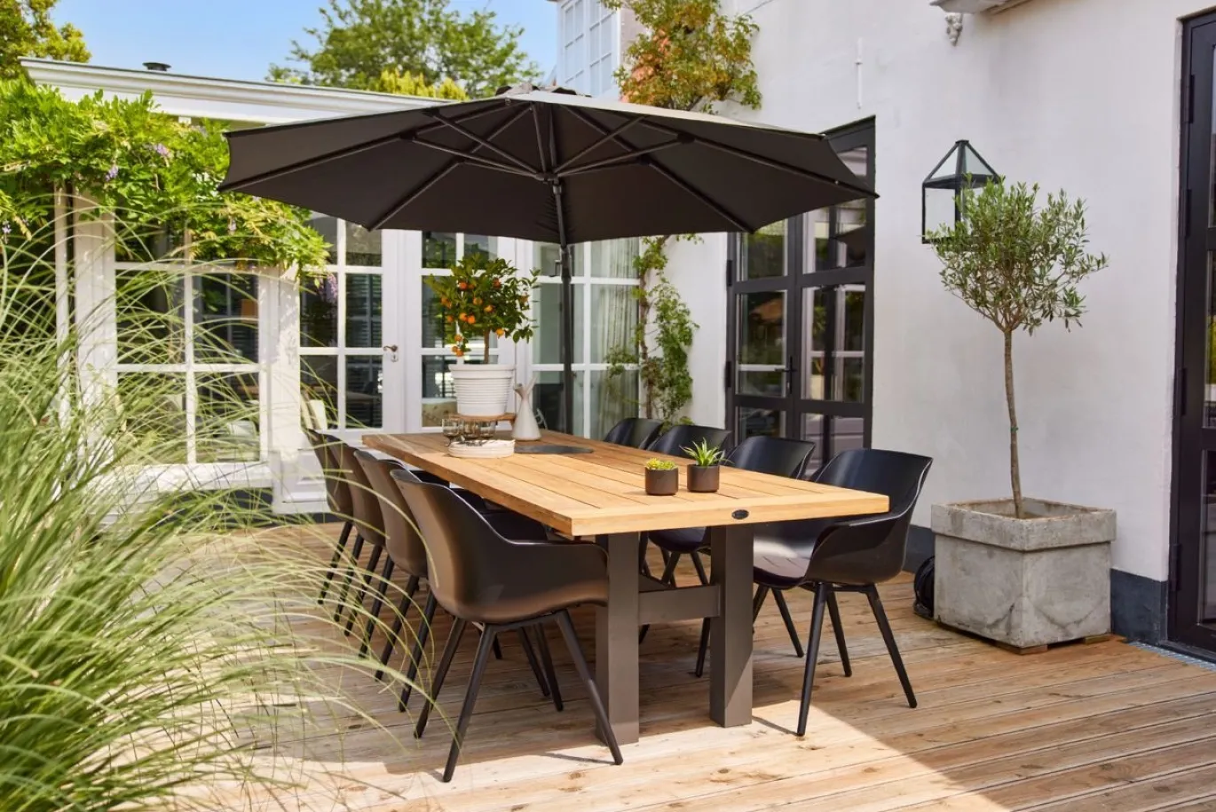 Hartman Shadowflex Zweef Parasol 300cm Antraciet