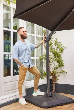 Hartman Shadowflex Zweef Parasol 300cm Antraciet
