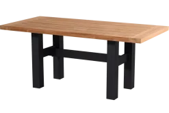 Hartman Sophie Yasmani Tuintafel Naturel/Zwart Teak 180cm