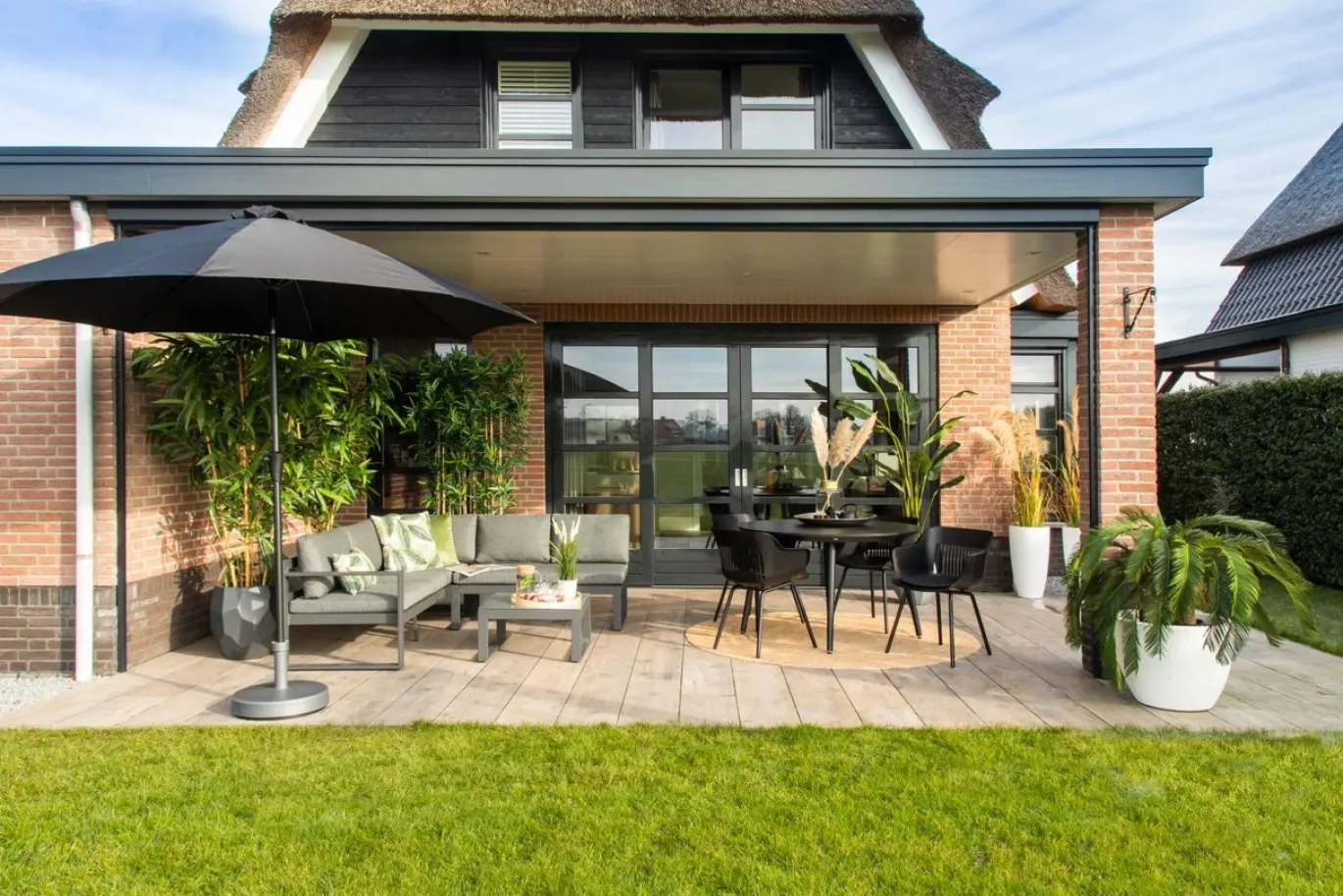 Hartman Tuinstoel Jill Set van 2 Rondo Zwart