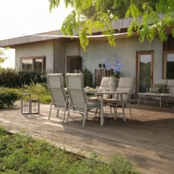 Hartman Verstelbare Dining Tuinstoel Flora Beige