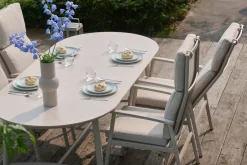 Hartman Verstelbare Dining Tuinstoel Flora Beige