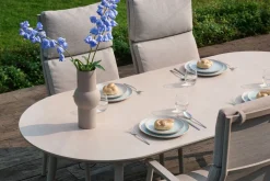Hartman Verstelbare Dining Tuinstoel Flora Beige