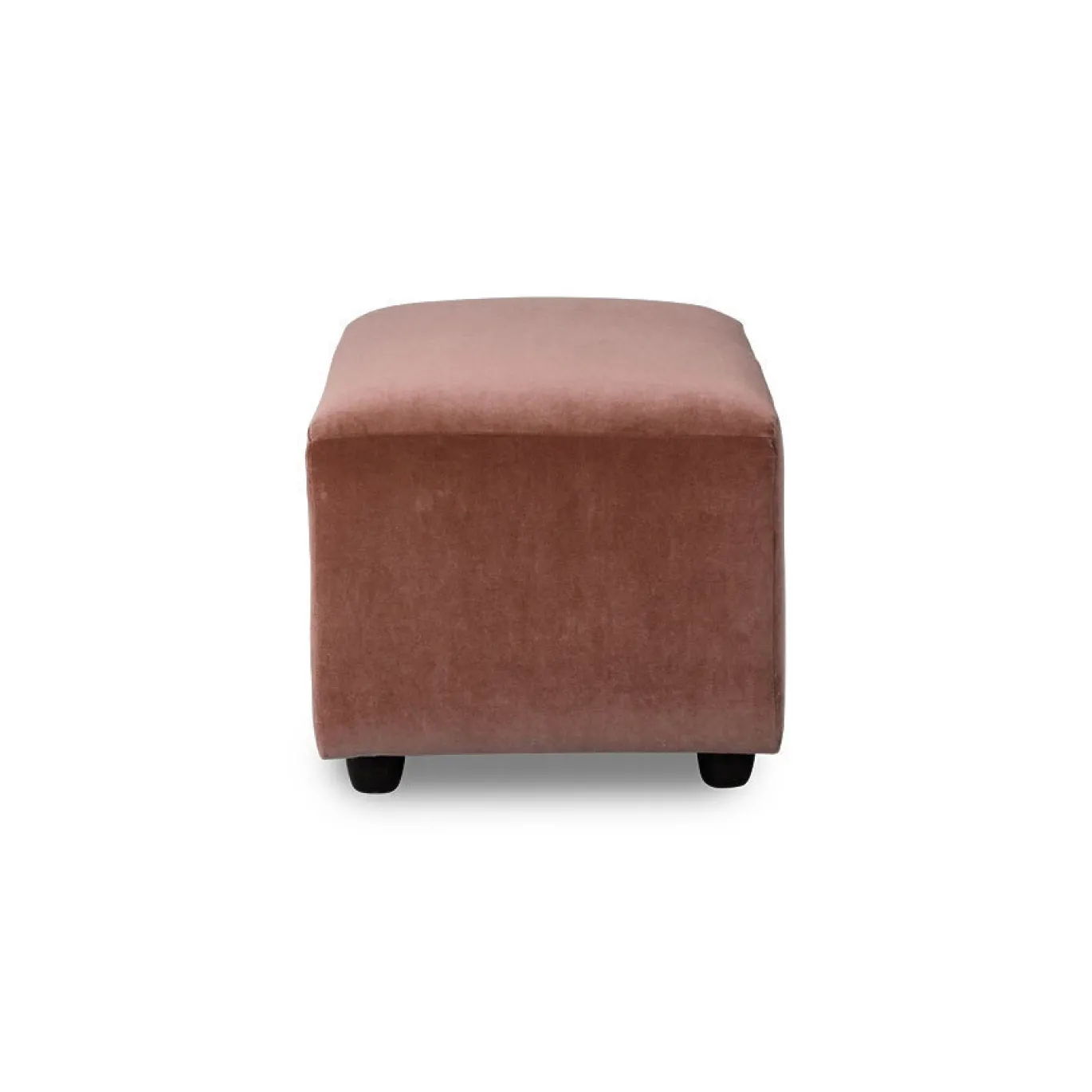 HKliving Jax Bank: Element Hocker Small, Royal Velvet, Magnolia