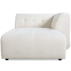 HKliving Vint Bank: Element Rechts Divan, Boucle, Cream