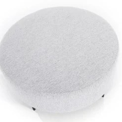 Hocker Danique Leaf Asgrijs Ø80cm