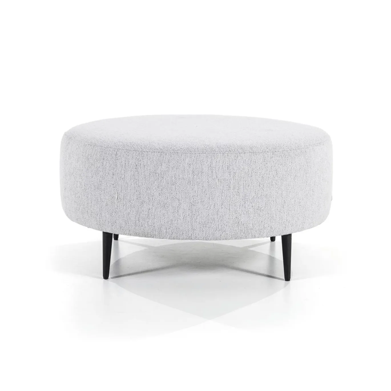 Hocker Danique Leaf Asgrijs Ø80cm