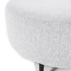 Hocker Danique Leaf Asgrijs Ø80cm