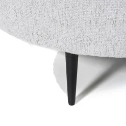 Hocker Danique Leaf Asgrijs Ø80cm