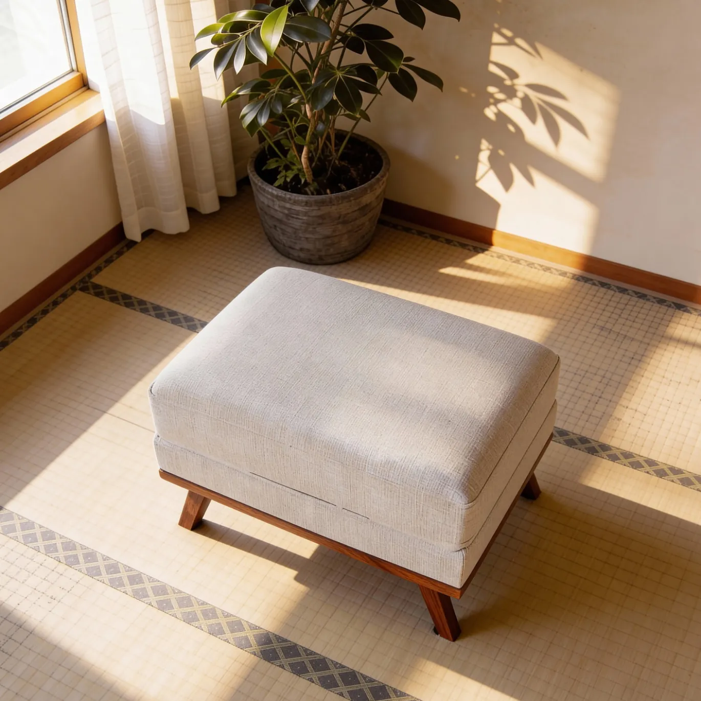 Hocker Grand Japandi Beige - Giga Meubel