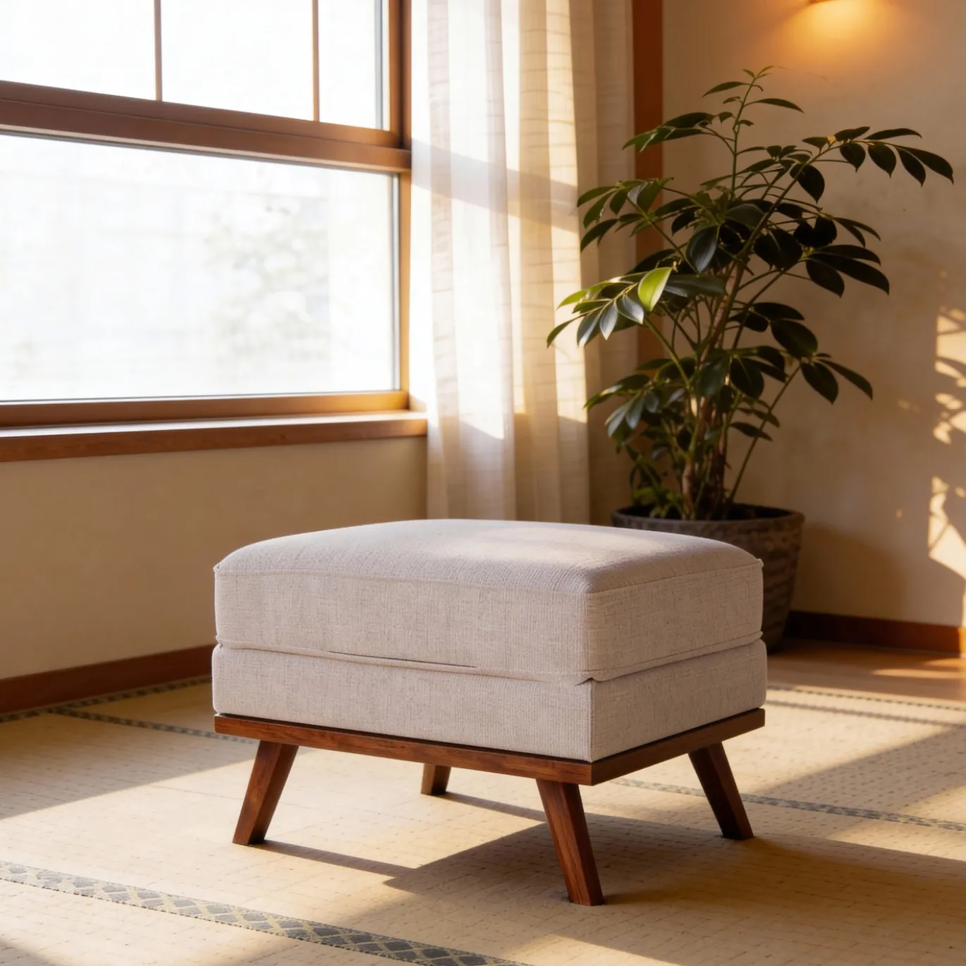 Hocker Grand Japandi Beige - Giga Meubel