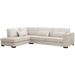 Hoekbank Addison 3-Zits Cremona Beige Links - Giga Meubel