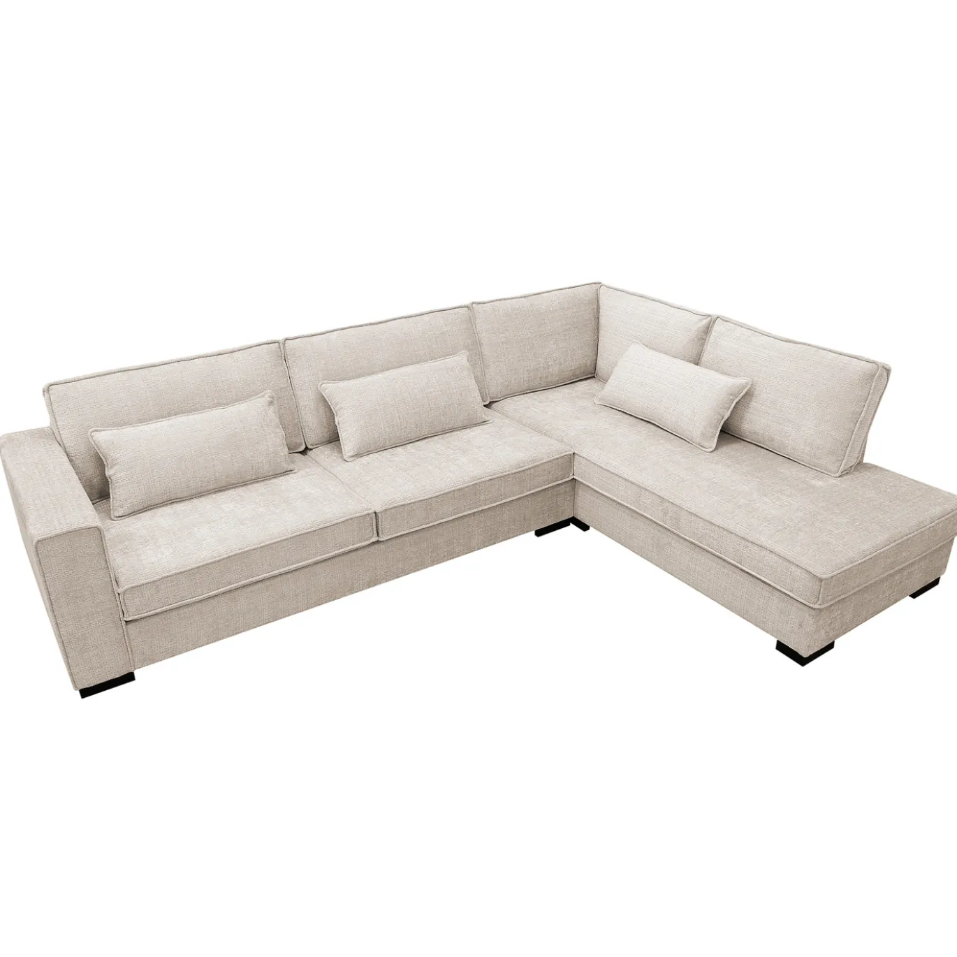 Hoekbank Addison 3-Zits Cremona Beige Rechts - Giga Meubel