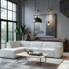 Hoekbank Benson 3-Zits Cremona Beige Links - Giga Meubel