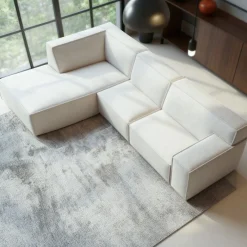 Hoekbank Benson 3-Zits Cremona Beige Links - Giga Meubel