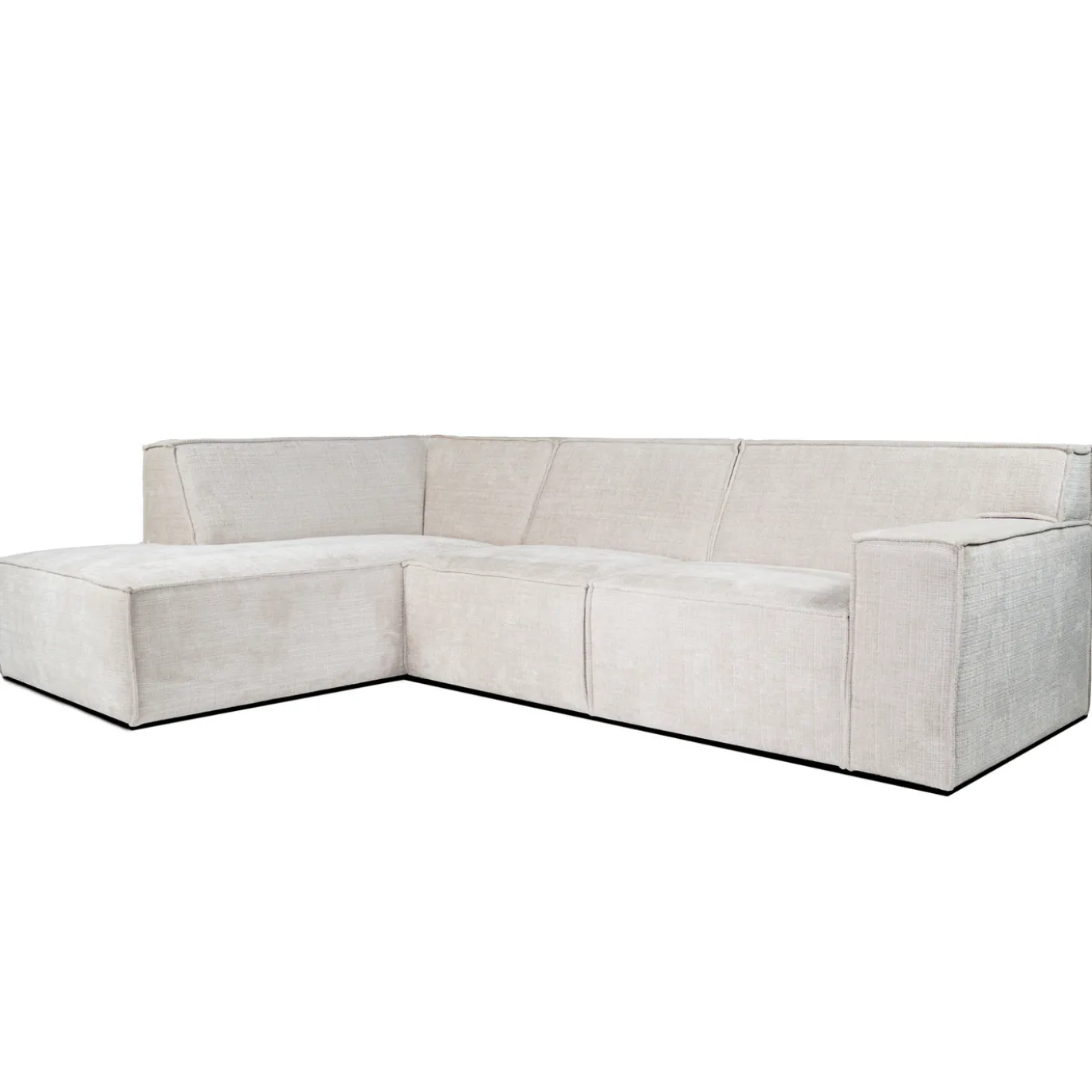 Hoekbank Benson 3-Zits Cremona Beige Links - Giga Meubel