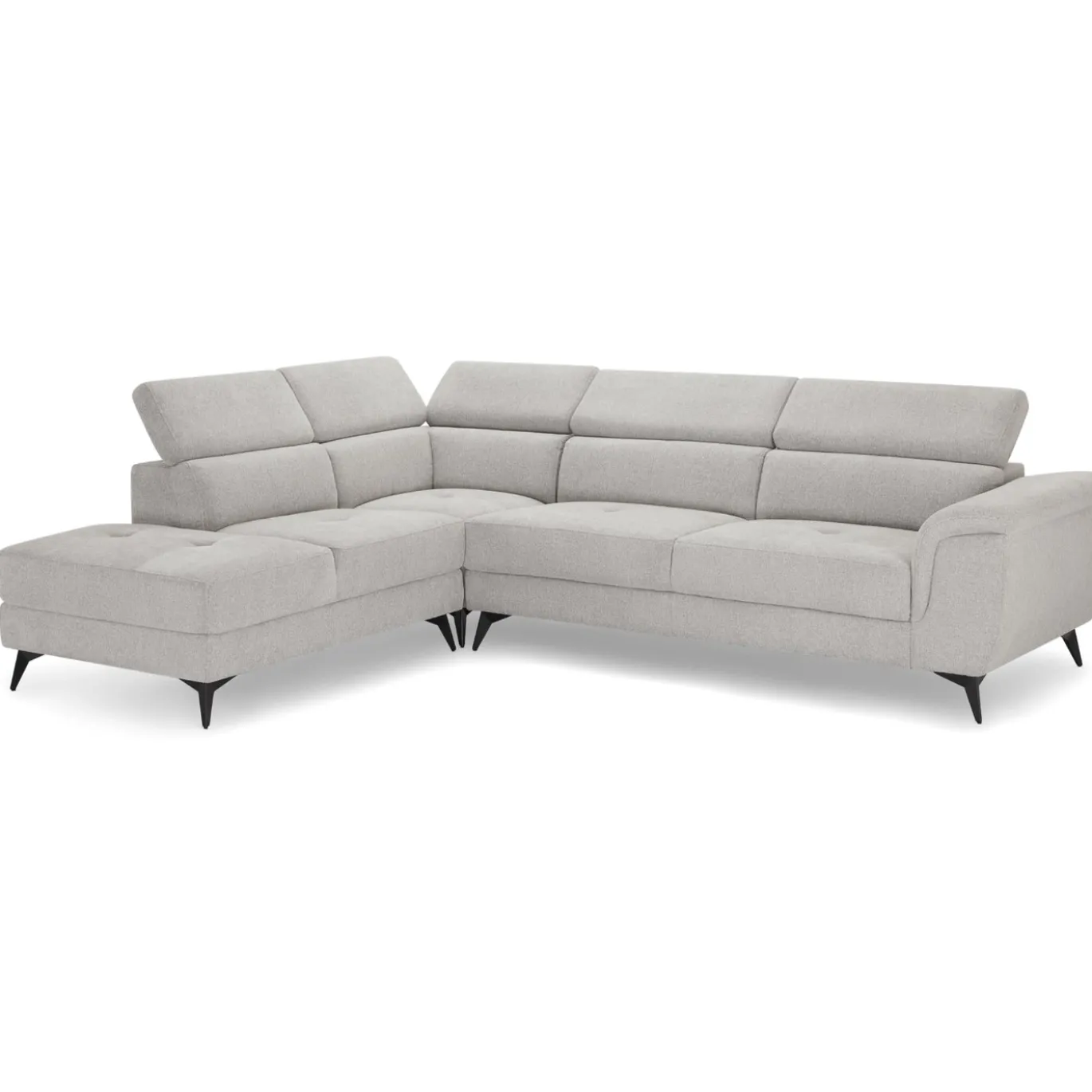 Hoekbank Betis Links Grijs - Giga Meubel