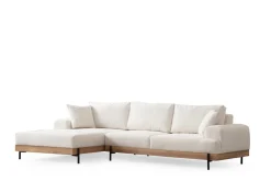 Hoekbank Eti Oak Wit Links
