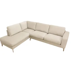 Hoekbank Gwen 3-Zits Vinci Beige Links - Giga Meubel