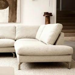 Hoekbank Gwen 3-Zits Vinci Beige Rechts - Giga Meubel