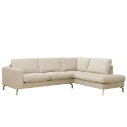 Hoekbank Gwen 3-Zits Vinci Beige Rechts - Giga Meubel