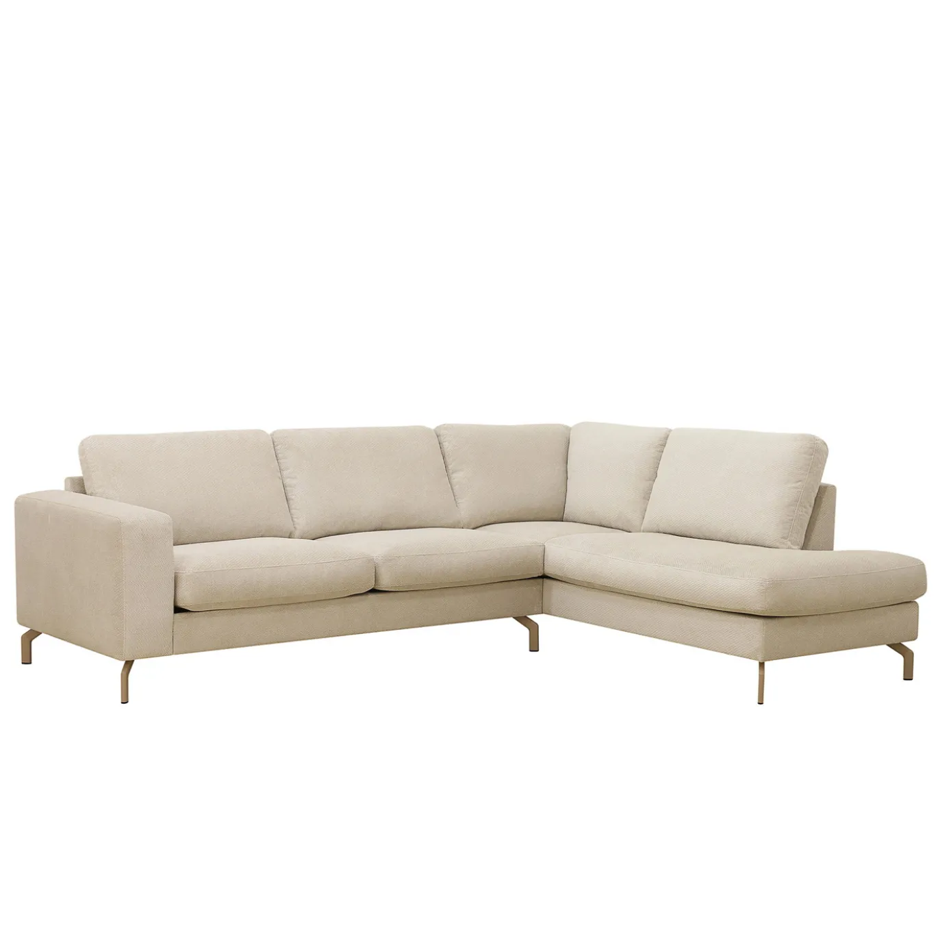 Hoekbank Gwen 3-Zits Vinci Beige Rechts - Giga Meubel