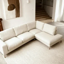 Hoekbank Gwen 3-Zits Vinci Beige Rechts - Giga Meubel