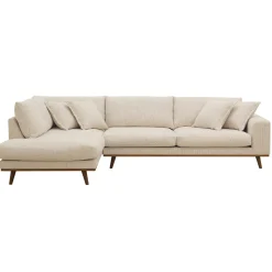 Hoekbank Harper 3-Zits Silencio Beige Links - Giga Meubel