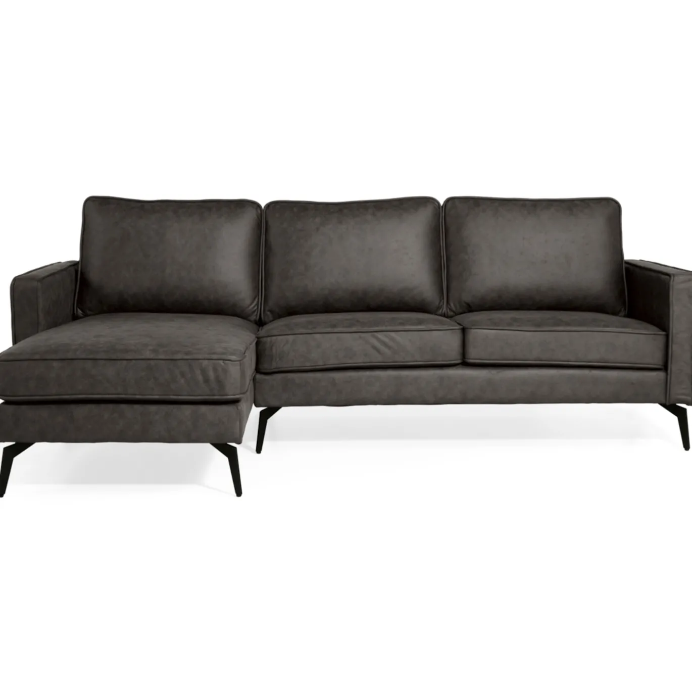 Hoekbank Jackson Microleder Antraciet - Giga Meubel