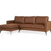 Hoekbank Jackson Microleder Cognac - Giga Meubel