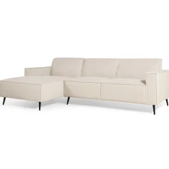 Hoekbank Kate Links Linnen Beige - Giga Meubel