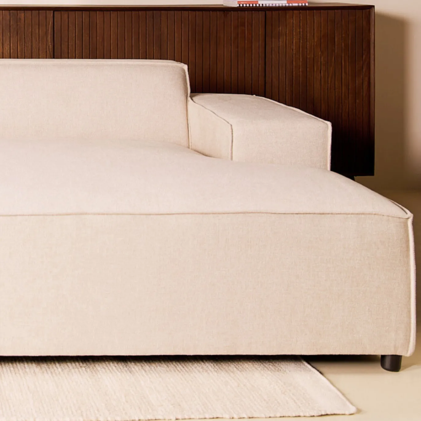 Hoekbank Lara Beige Links - Giga Meubel