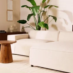 Hoekbank Lara Beige Rechts - Giga Meubel