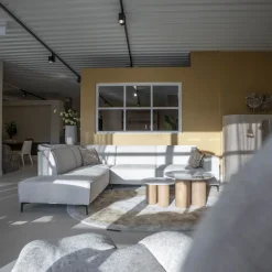 Hoekbank River met Ottoman Links Majestic Beige
