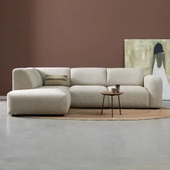 Hoekbank Soul met Ottoman Links Sole Beige