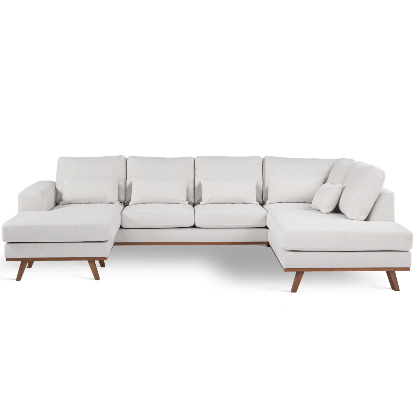 Hoekbank 3-Zits Melva Japandi Beige Rechts - Giga Meubel
