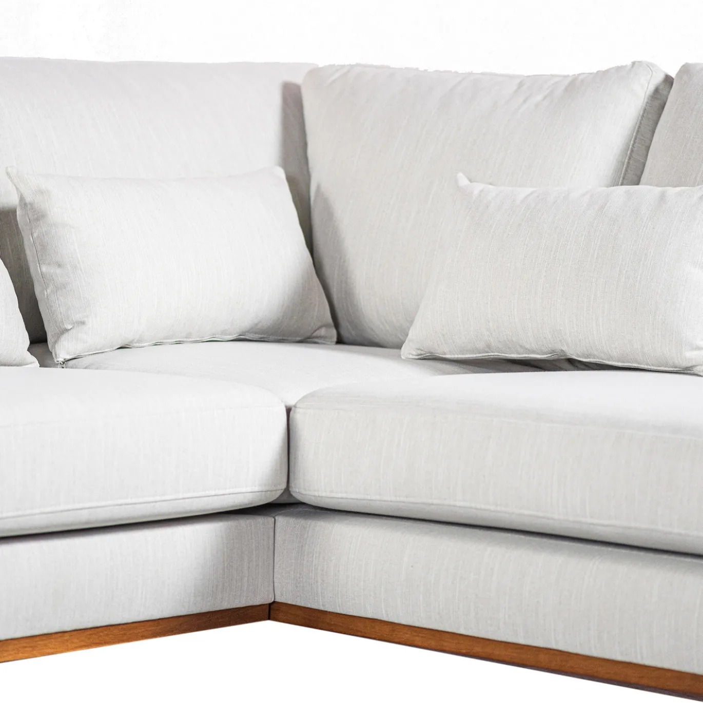 Hoekbank 3-Zits Melva Japandi Beige Rechts - Giga Meubel