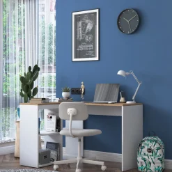 Hoekbureau Aydin Naturel/Wit