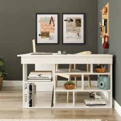 Hoekbureau Catania Melamine Wit