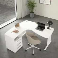Hoekbureau Prima Wit - Giga Living