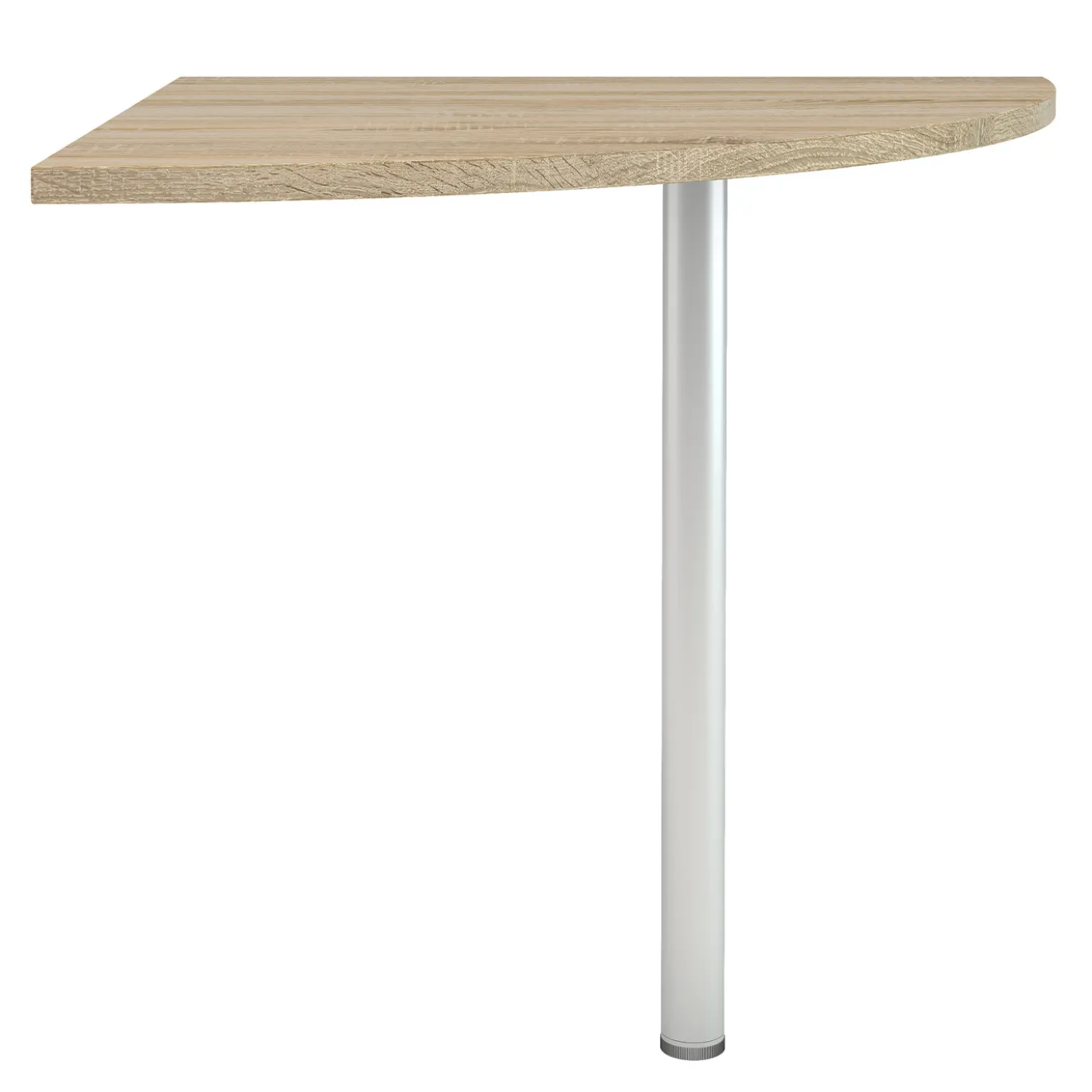 Hoekbureau Prima 80x80cm Eikenlook/Grijs - Giga Living